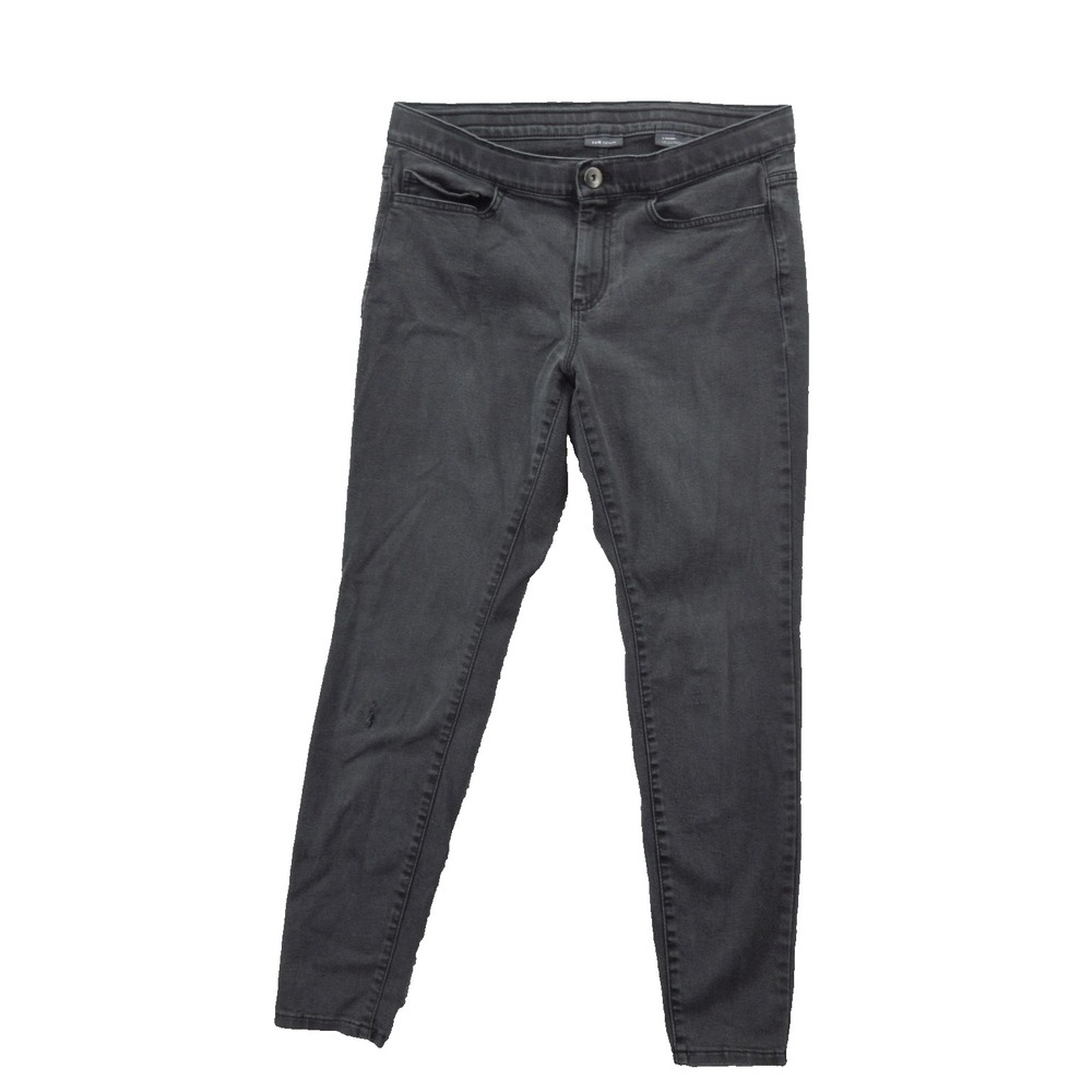 J.Jill Denim 5-Pocket Leggings Womens 8 Charcoal Gray Skinny Stretch Jeans